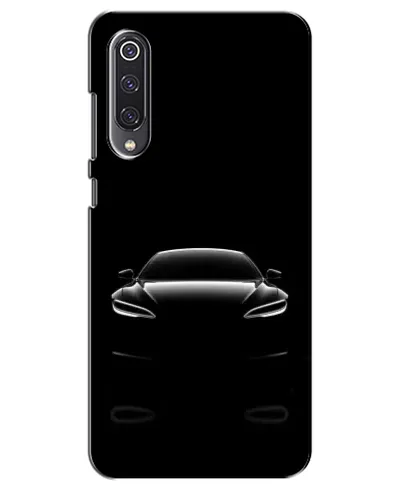 Чехол для Xiaomi Mi 9 SE с картинкой «Силуэт Tesla Night»