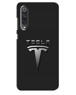 Чехол для Xiaomi Mi 9 SE с картинкой «Стальной логотип Tesla»