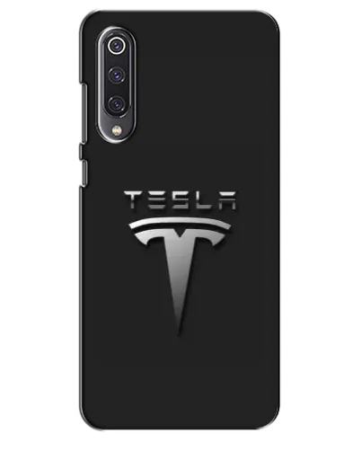 Чехол для Xiaomi Mi 9 SE с картинкой «Стальной логотип Tesla»