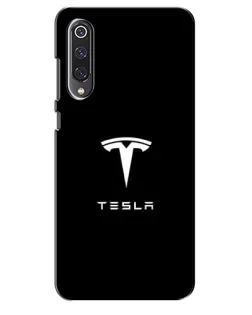 Чехол для Xiaomi Mi 9 SE с картинкой «Tesla White Logo»
