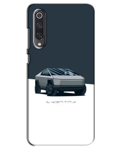 Чехол для Xiaomi Mi 9 SE с картинкой «Серебристый Cybertruck Tesla»