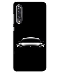 Чехол для Xiaomi Mi 9 SE с картинкой «Фары Tesla Night»