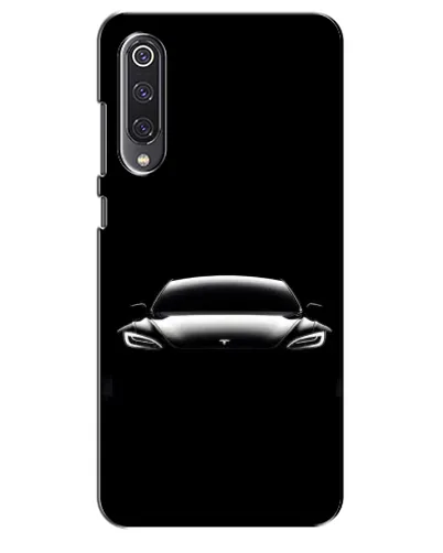 Чехол для Xiaomi Mi 9 SE с картинкой «Фары Tesla Night»