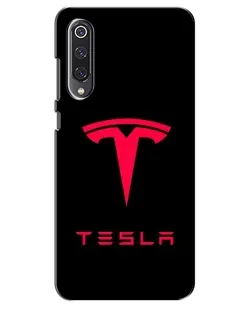 Чехол для Xiaomi Mi 9 SE с картинкой «Tesla Red Logo»