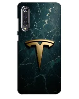 Чехол для Xiaomi Mi 9 SE с картинкой «Мраморная Tesla Gold»