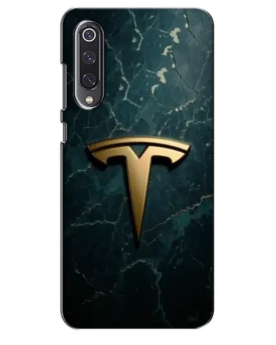 Чехол для Xiaomi Mi 9 SE с картинкой «Мраморная Tesla Gold»