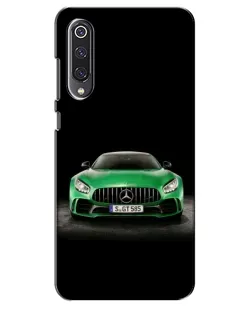 Чехол для Xiaomi Mi 9 SE с картинкой «Mercedes — неоновый лого»