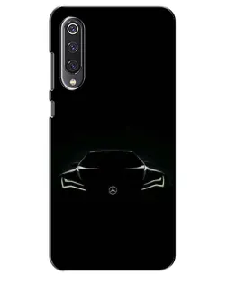 Чехол для Xiaomi Mi 9 SE с картинкой «Mercedes — силуэт авто»