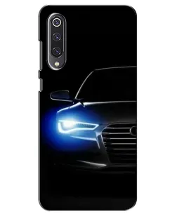 Чехол для Xiaomi Mi 9 SE с картинкой «Неоновый взгляд Audi»