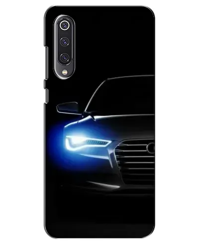 Чехол для Xiaomi Mi 9 SE с картинкой «Неоновый взгляд Audi»