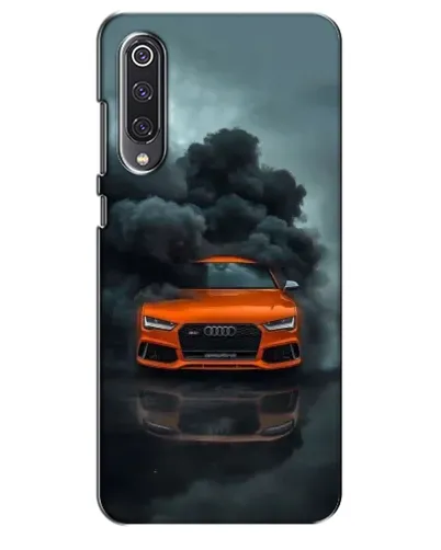 Чехол для Xiaomi Mi 9 SE с картинкой «Audi в облаках дыма»