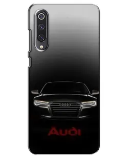 Чехол для Xiaomi Mi 9 SE с картинкой «Audi — градиентный контур»