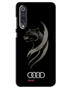 Чехол для Xiaomi Mi 9 SE с картинкой «Графика — пантера и Audi»