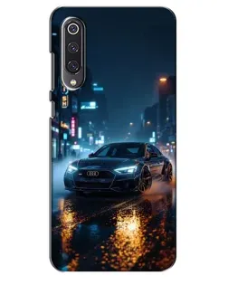 Чехол для Xiaomi Mi 9 SE с картинкой «Ночной город и Audi»