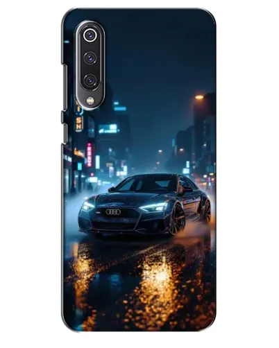 Чехол для Xiaomi Mi 9 SE с картинкой «Ночной город и Audi»