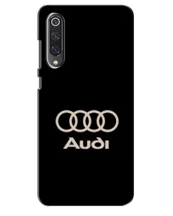Чехол для Xiaomi Mi 9 SE с картинкой «Audi — золотой логотип»