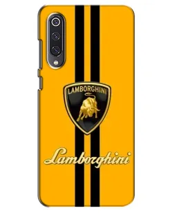 Чехол для Xiaomi Mi 9 SE с картинкой «Lamborghini Stripe желтый»