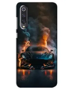 Чехол для Xiaomi Mi 9 SE с картинкой «Lamborghini дымная эстетика»