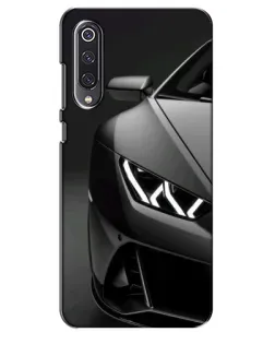 Чехол для Xiaomi Mi 9 SE с картинкой «Lamborghini фары детализация»