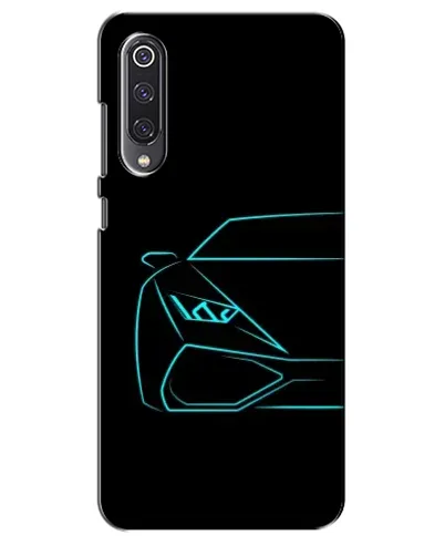 Чехол для Xiaomi Mi 9 SE с картинкой «Голубой силуэт Lamborghini» Чехол для Xiaomi Mi 9 SE с картинкой «Голубой силуэт Lamborghini»