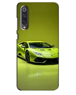 Чехол для Xiaomi Mi 9 SE с картинкой «Салатовый Lamborghini Huracan»