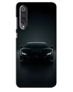 Чехол для Xiaomi Mi 9 SE с картинкой «Черный Lamborghini Aventador»