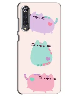 Чехол для Xiaomi Mi 9 SE с картинкой «Pusheen трио»