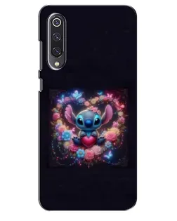 Чехол для Xiaomi Mi 9 SE с картинкой «Stitch в цветах» Чехол для Xiaomi Mi 9 SE с картинкой «Stitch в цветах»
