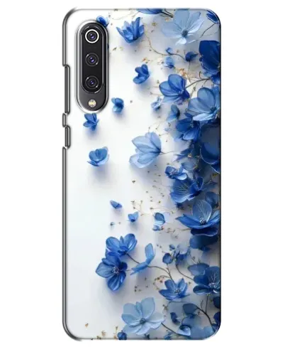 Чехол для Xiaomi Mi 9 SE с картинкой «Голубой цветочный каскад»