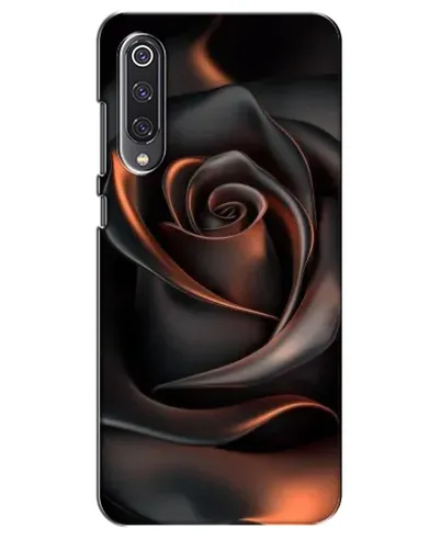 Чехол для Xiaomi Mi 9 SE с картинкой «Шелковая черная роза»