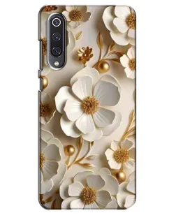 Чехол для Xiaomi Mi 9 SE с картинкой «Белие бумажние цвети» Чехол для Xiaomi Mi 9 SE с картинкой «Белие бумажние цвети»