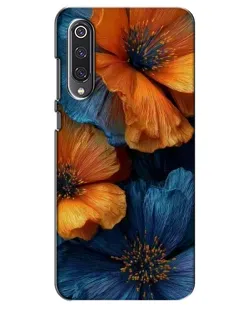 Чехол для Xiaomi Mi 9 SE с картинкой «Яркая сине-оранжевая флора» Чехол для Xiaomi Mi 9 SE с картинкой «Яркая сине-оранжевая флора»