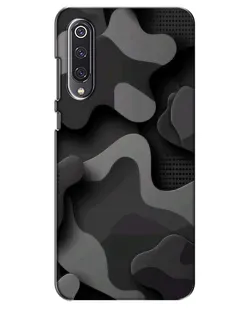 Чехол для Xiaomi Mi 9 SE с картинкой «Темный абстрактный камуфляж»