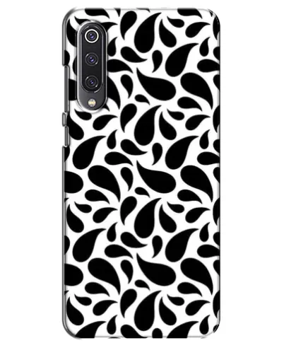 Чехол для Xiaomi Mi 9 SE с картинкой «Контрастные черные капли»