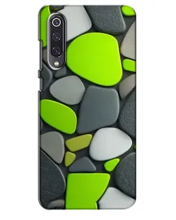 Чехол для Xiaomi Mi 9 SE с картинкой «Яркая неоновая галька»