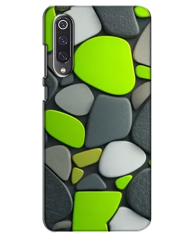 Чехол для Xiaomi Mi 9 SE с картинкой «Яркая неоновая галька»
