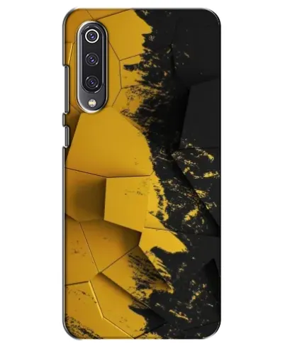 Чехол для Xiaomi Mi 9 SE с картинкой «Золотые осколки геометрии»