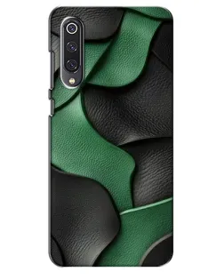 Чехол для Xiaomi Mi 9 SE с картинкой «Зеленые кожаные волны»