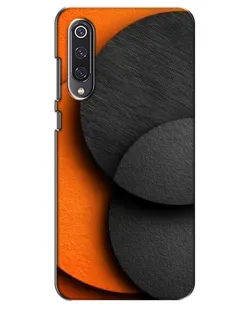 Чехол для Xiaomi Mi 9 SE с картинкой «Геометрия оранжевых кругов»
