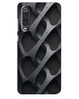 Чехол для Xiaomi Mi 9 SE с картинкой «Объемное серое плетение»