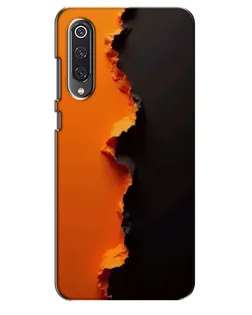 Чехол для Xiaomi Mi 9 SE с картинкой «Оранжевый разлом»