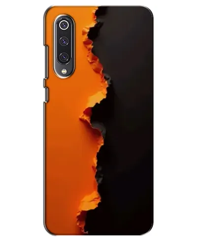 Чехол для Xiaomi Mi 9 SE с картинкой «Оранжевый разлом»