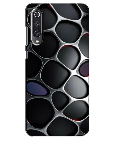Чехол для Xiaomi Mi 9 SE с картинкой «Объемная темная решетка»