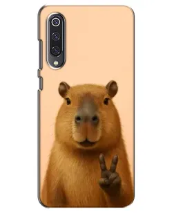 Чехол для Xiaomi Mi 9 SE с картинкой «Капибара виктория»