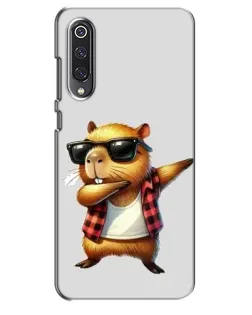 Чехол для Xiaomi Mi 9 SE с картинкой «Капибара рэпер даб»