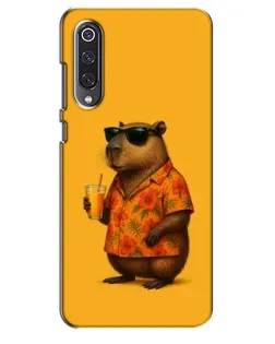 Чехол для Xiaomi Mi 9 SE с картинкой «Капибара на отдыхе»