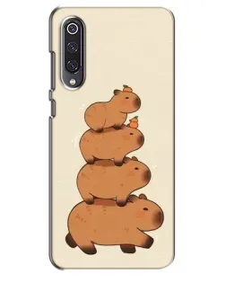 Чехол для Xiaomi Mi 9 SE с картинкой «Башня из капибар»