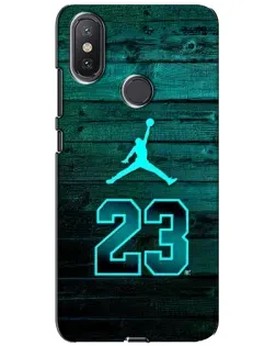 Чохол для Xiaomi Mi A2 Lite з картинкою «Jordan Cyan 23»