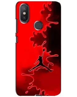 Чохол для Xiaomi Mi A2 Lite з картинкою «Jordan Red Smoke»