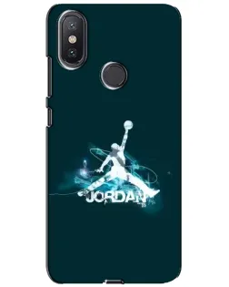 Чохол для Xiaomi Mi A2 Lite з картинкою «Jordan Blue Fire»